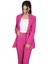 Erkek Yaka Kuruvaze Blazer Ceket-Fuşya 2