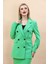 Erkek Yaka Kuruvaze Blazer Ceket-Yeşil 1