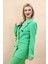 Erkek Yaka Kuruvaze Blazer Ceket-Yeşil 2