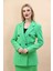 Erkek Yaka Kuruvaze Blazer Ceket-Yeşil 5