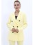 Erkek Yaka Kuruvaze Blazer Ceket-Sarı 5