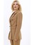 Erkek Yaka Kuruvaze Blazer Ceket-Camel 2