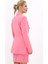 Erkek Yaka Kuruvaze Blazer Ceket-Pembe 3