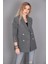 Kaşe Oversıze Blazer Ceket-Antrasit 3