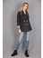 Kaşe Oversıze Blazer Ceket-Füme 1
