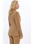 Erkek Yaka Çapraz Ceket-Camel 3