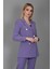 Erkek Yaka Kuruvaze Blazer Ceket-Lila 2