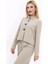 Oval Dik Yaka Kısa Ceket-Bambu 1