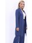 Şal Yaka Uzun Ceket-Indigo 5