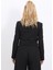 Gömlek Yaka Kısa Ceket-Siyah 4