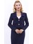 Gömlek Yaka Kısa Ceket-Lacivert 5