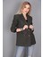 Kaşe Blazer Ceket-Haki 3