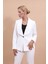 Amerikan Yaka Klasik Ceket-Beyaz 5