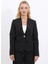Tek Düğmeli Klasik Ceket-Siyah 2