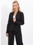 Tek Düğmeli Klasik Ceket-Siyah 3