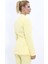 Kendinden Dik Yakalı Ceket-Sarı 4