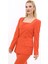 Kare Yaka Ceket-Turuncu 1