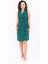 Erkek Yaka Kuruvaze Elbise-Zümrüt 1