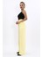Korsaj Kemer Palazzo Pantolon-Sarı 2