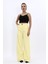 Korsaj Kemer Palazzo Pantolon-Sarı 5