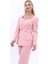 Kare Yaka Ceket-Pudra 2