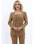Kare Yaka Ceket-Camel 4