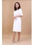 Kokteyl Kısa Kol Elbise-Beyaz 1