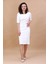 Kokteyl Kısa Kol Elbise-Beyaz 3