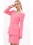 Kare Yaka Ceket-Pembe 3