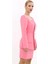 Kare Yaka Ceket-Pembe 5
