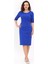 Kokteyl Kısa Kol Elbise-Saks 4