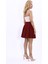 Kısa Kloş Etek-Bordo 4