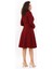 Prenses Elbise-Bordo 5