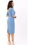 Kokteyl Kısa Kol Elbise-Deniz 3