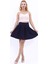 Kısa Kloş Etek-Lacivert 1