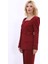 Kare Yaka Ceket-Bordo 3
