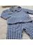 Kareli Çıtçıtlı Alt Üst Erkek Bebek Pijama Takımı 4