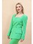 Kare Yaka Ceket-Yeşil 2