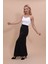 Uzun Düz Dar Etek-Siyah 3