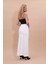 Uzun Düz Dar Etek-Beyaz 4