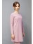 Sıfır Yaka Uzun Kol Bluz-Pudra 1