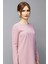 Sıfır Yaka Uzun Kol Bluz-Pudra 2