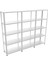 Roburack® Her Bölme 100 kg Taşır 5 Katlı 3 Lü Bitişik Çelik Galvaniz Arşiv Rafı Depo Rafı Kiler Rafı 43X60X150 DX51KALITE 1