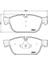 Ön Fren Balatası Peugeot P407 04 10 P508 10 18 C5 08 14 C6 09 12 Ds5 09 15 180MM 1