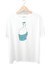Felix Dies Beyaz Oversize Kalıp El Baskılı Unisex T-Shirt 1