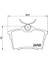 Arka Fren Balatası P307 00 09 P308 07 14 Partner 08 Partner Tepee 08 Berlıngo 08 C4 04 16 Xsara Pıcasso 99 11 Ds4 15 18 1