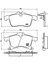 Disk Fren Balatası Ön Chevrolet Gm Astra 2.2/2.0d-Opel Astra 1.6/1.8/2.0/2.2/2.0d/2.2d 98 1