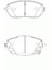 Ön Fren Balata Toyota Aurıs. Corolla 1.33L 1.6l 1nr-Fe 1zr-Fae NRE180 ZRE181 ZRE185 12- / 1.4l 1nd- Ftv NDE180 12- 1