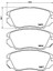 Ön Fren Balatası Insıgnıa A 08 17 Malıbu 12 Saab 9.5 10 12 296 mm 16 Inç Jant 1