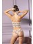 Miraxx Dantel Li Kaplı Desteksiz Bralet Slip Külot Takım (MGP32031) 3